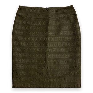 Cynthia Rowley Women’s Skirt Size 4 Classic Pencil Black Textured Print